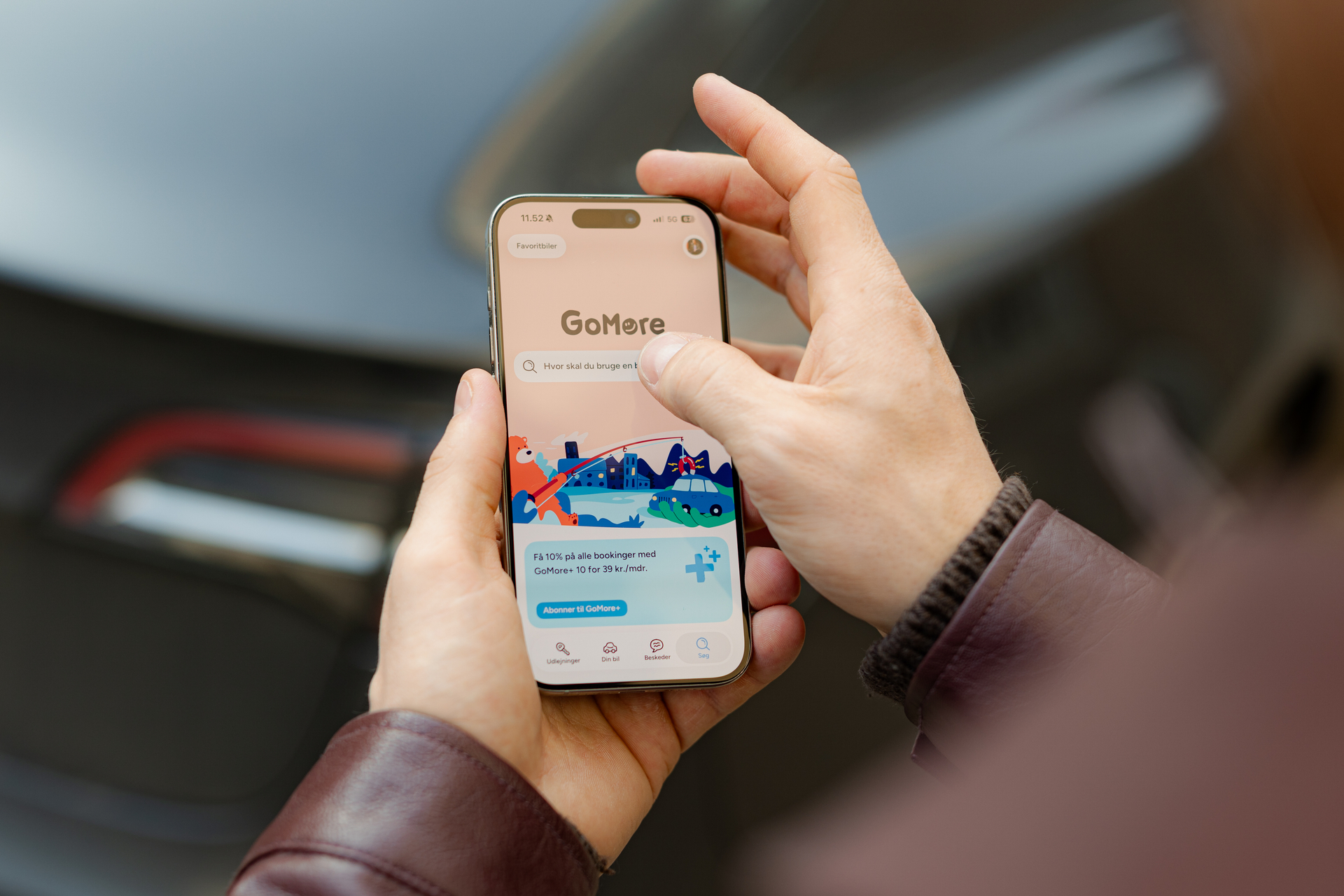 GoMore app open on a smartphone